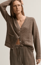 Elisa 2-Tone Cardi | Hazel