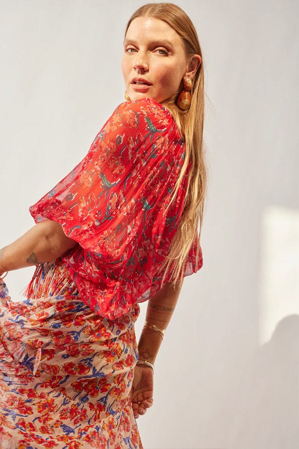 Ella Top | Chiffon Watercolor