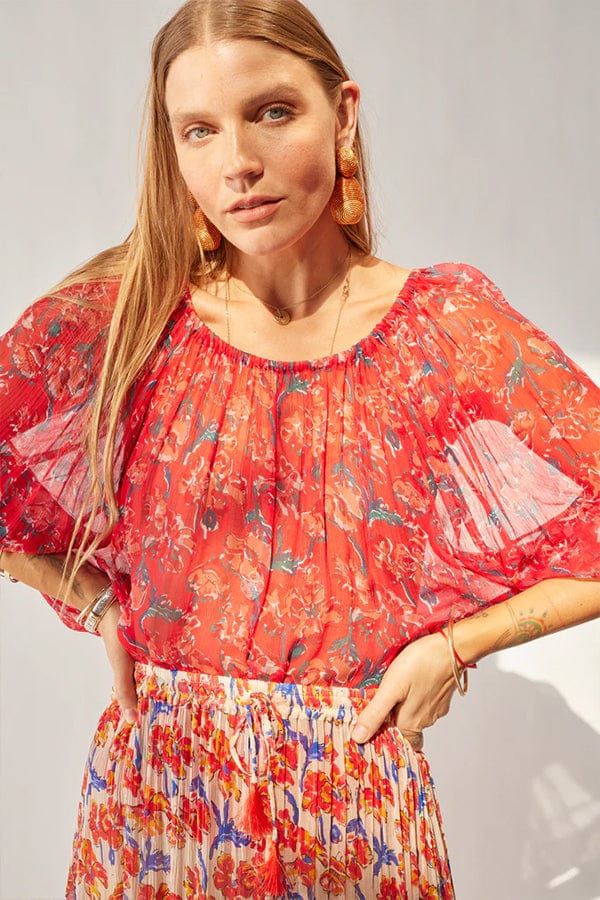 Ella Top | Chiffon Watercolor