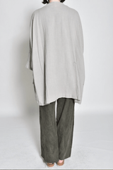 Washed Twill Raw Hem Pant | Army