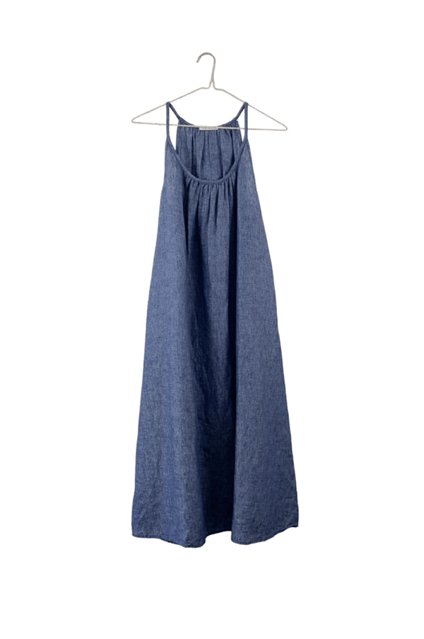 Linen Tank Dress | Indigo