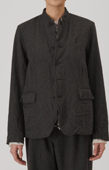 Eco Wool Tweed Tailored Jacket | Brown