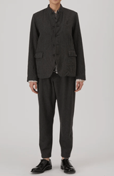 Eco Wool Tweed Tailored Jacket | Brown