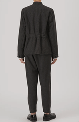 Eco Wool Tweed Tailored Jacket | Brown