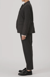 Eco Wool Tweed Tailored Jacket | Brown