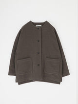 Wool Boucle Jacket | Moss Gray
