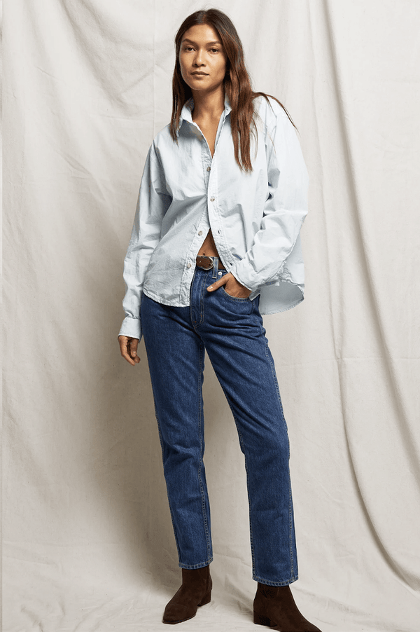 James Button Down | Iced Aqua