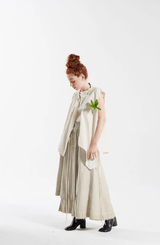 Kimono Sleeveless Shirt | Natural