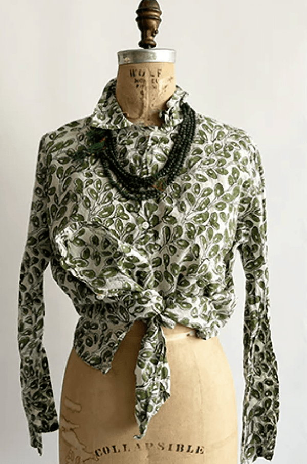 Button Shirt | Leaves