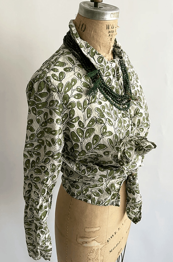 Button Shirt | Leaves