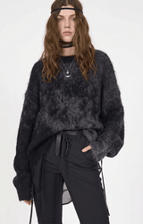 Mohair Crew Sweater | Abstract