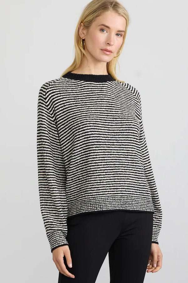 Lola Pullover | Blk Stripe