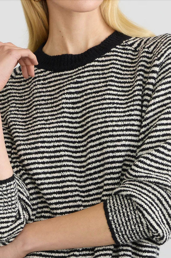 Lola Pullover | Blk Stripe