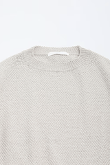 Moss Stitch Vest | Ecru