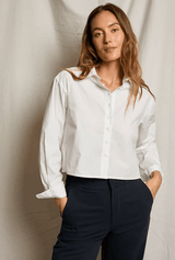 Naomi Poplin Shirt | White