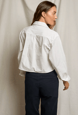 Naomi Poplin Shirt | White