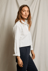 Naomi Poplin Shirt | White