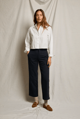 Naomi Poplin Shirt | White