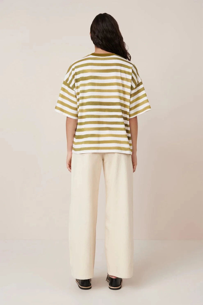 Oversized Boxy Tee | Brush Stroke