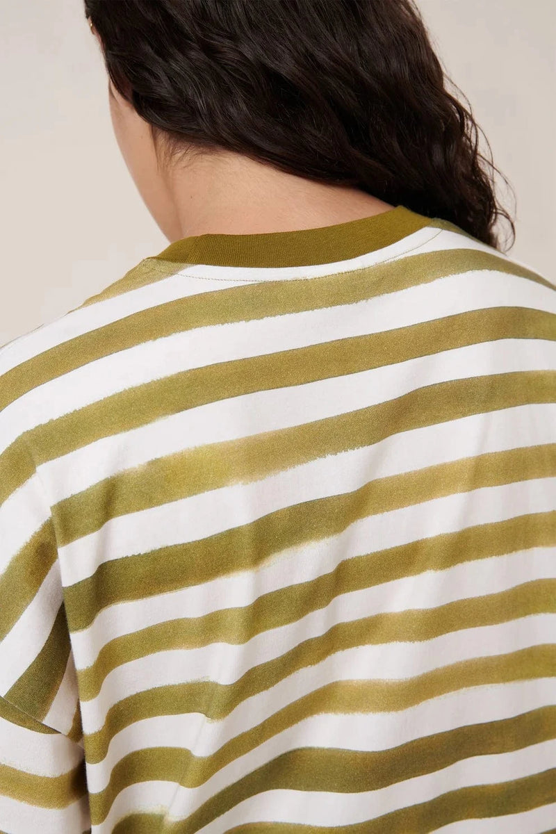 Oversized Boxy Tee | Brush Stroke