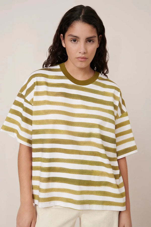 Oversized Boxy Tee | Brush Stroke