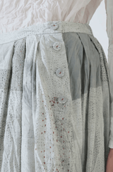 Tsugihagi Print Skirt | Ivory