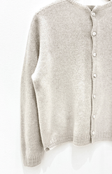 Crew Cardigan | Greige