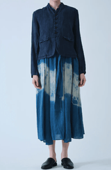 Linen Dobby Jacket | Indigo Charcoal Dyed