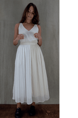 Pensee Skirt | Ecru + White