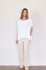 Organic Gauze Poncho | Salt