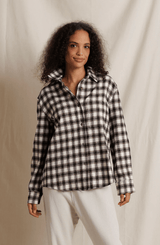 Teresa Shirt | Tobacco Plaid