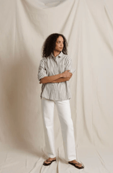 Teresa Shirt | Whitecap Grey Stripe