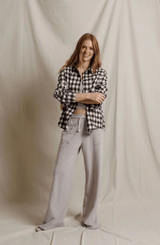Teresa Shirt | Tobacco Plaid