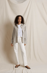 Teresa Shirt | Whitecap Grey Stripe