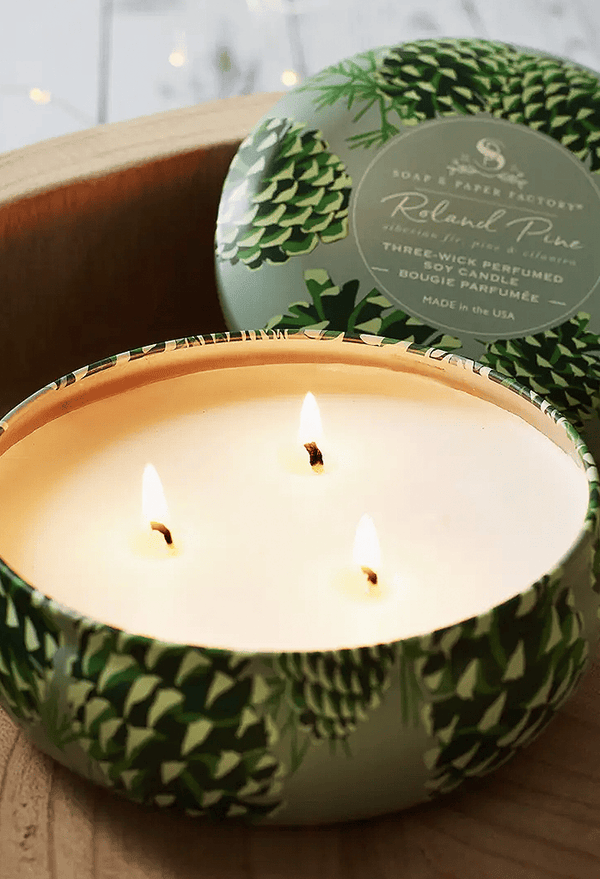 Roland Pine Candle | 32 oz Three Wick