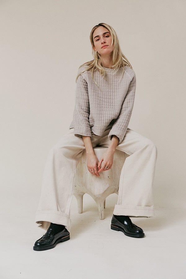 Together Sweatshirt | Cream + Grey