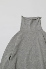 Cotton Cashmere Turtleneck | Gray