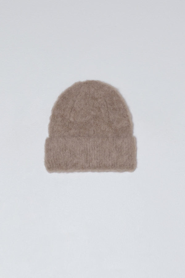 Alpaca Brushed Beanie | Taupe