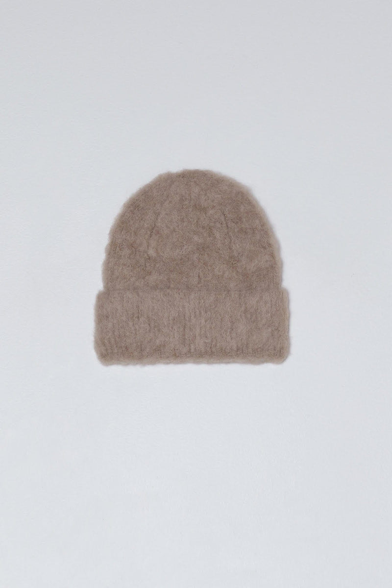 Alpaca Brushed Beanie | Taupe