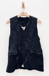 Recycled PR Pinhead Vest | Charcoal