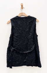 Recycled PR Pinhead Vest | Charcoal