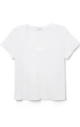 Hendrix Boxy V-Neck | White