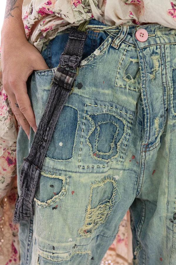 vintage patchwork denim
