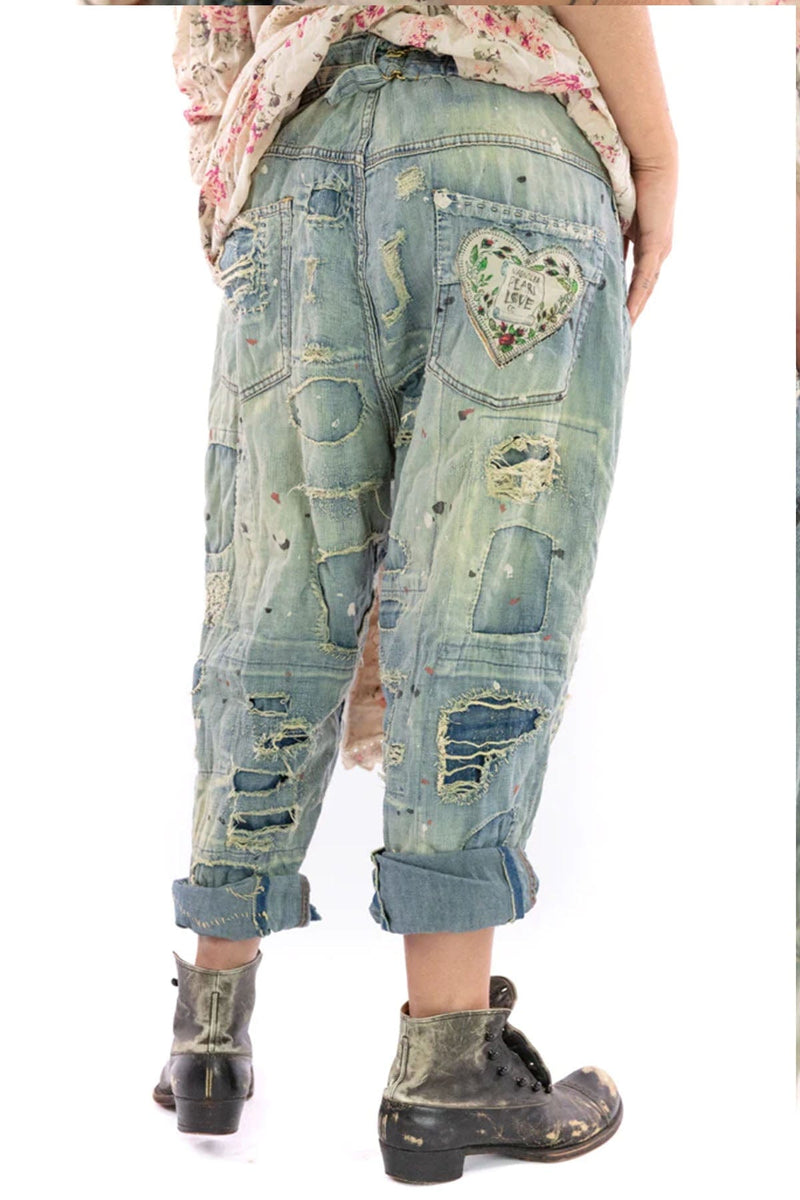 vintage patchwork denim