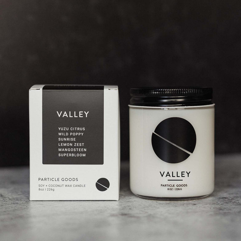 Valley jar candle with box