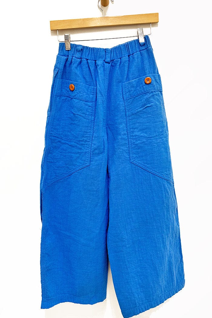 atelier delphine barrel makia pant  in cobalt blue