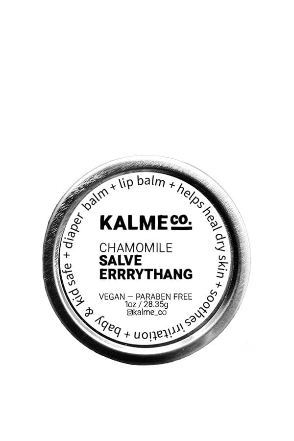 small batch vegan skin salve with chamomile