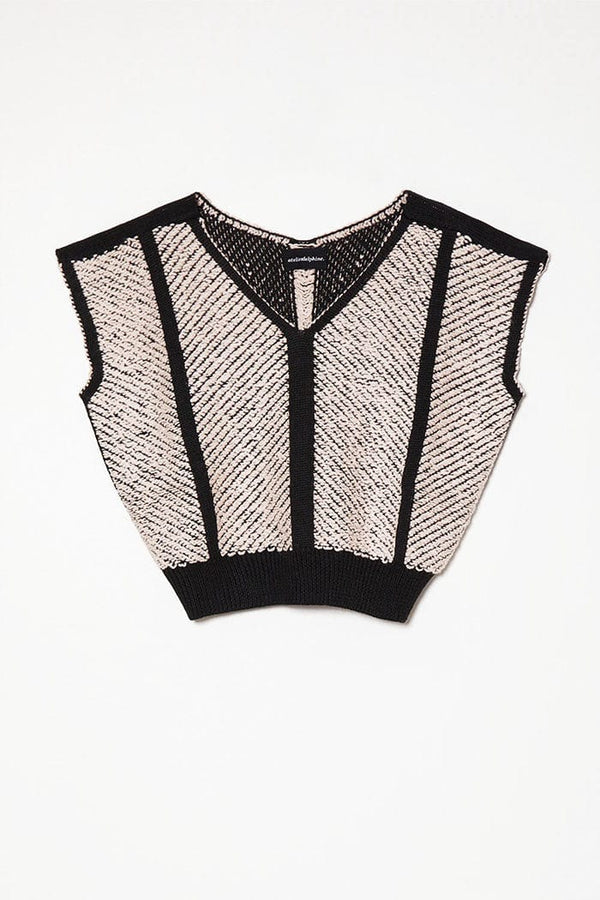 atelier dephine uta top in powder and black