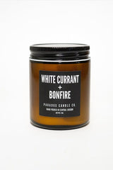 white current and bonfire candle 